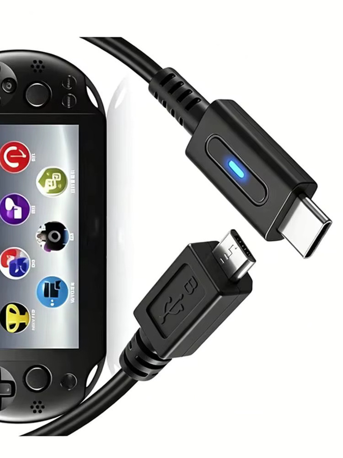 Sony USB-C Ladeadapter für PS Vita 2000 Controller in Schwarz - Bild 5