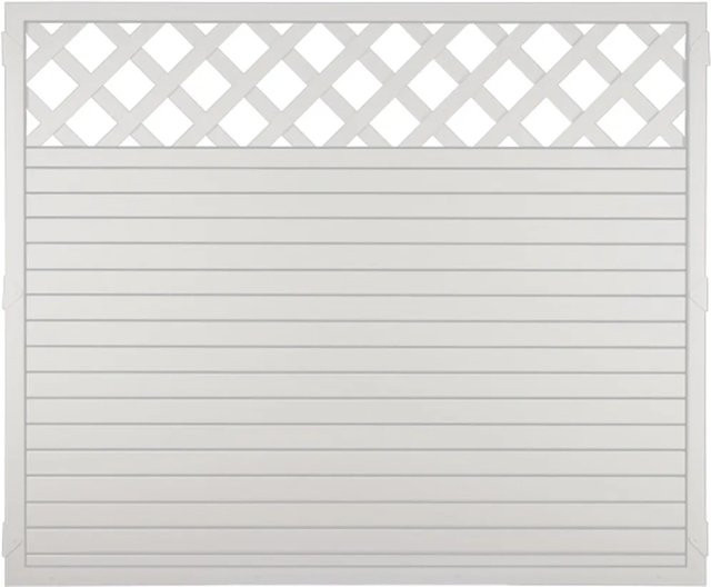 T & J Kunststoffzaun Ranki Lightline weiß, B/H: 180 x 150 cm - Bild 1