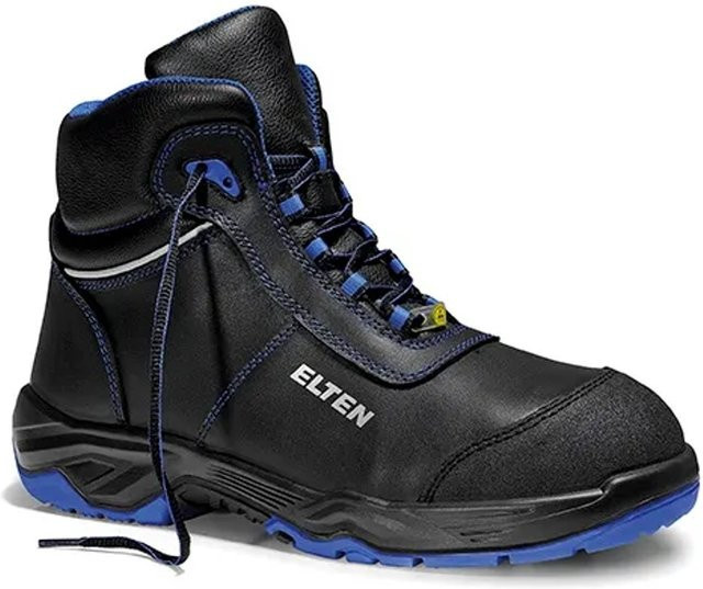 Elten Sicherheitsschnürstiefel Reaction Blue Mid ESD S3 aus Rindleder in Blau/Schwarz Gr. 44 - Bild 1