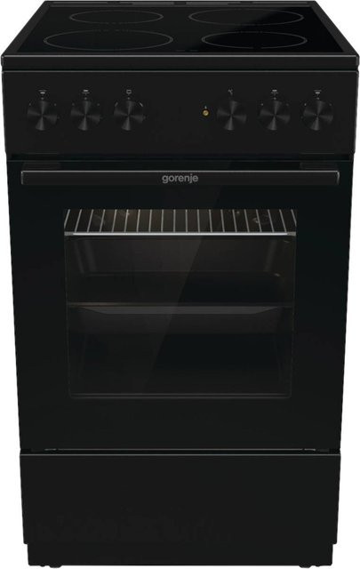 Gorenje Standherd GEC5A20BG mit Glaskeramikkochfeld in Schwarz B/H/T: 50 x 85 x 59 cm - Bild 1