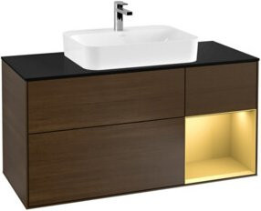 V&B Waschtischunterschrank Finion mit Wandbeleuchtung, Breite: 120 cm, Tiefe: 50,1 cm, Höhe: 50,1 cm - Bild 1