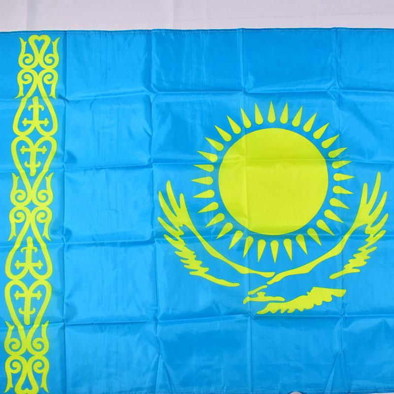 Afortunado Flaggenbanner Kasachstan in Blau, B/H: 90 x 150 cm - Bild 2