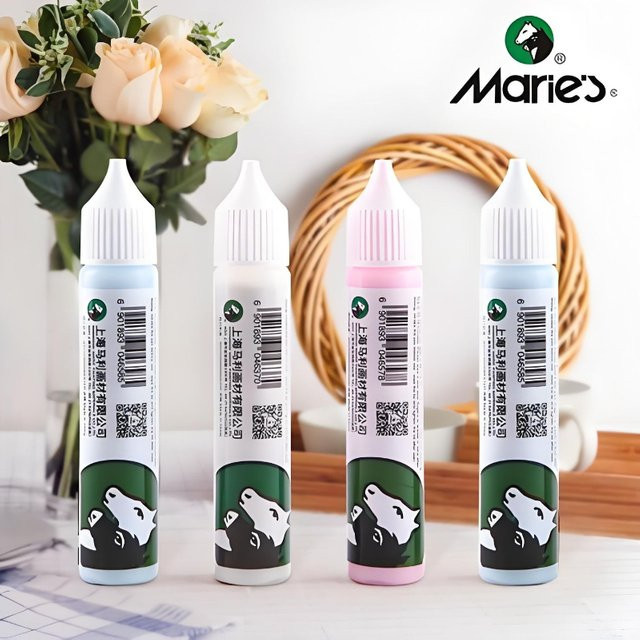 Marie's Masking Fluid Pen für Aquarellmalerei und Kalligraphie, 30 ml, mehrfarbig - Bild 1