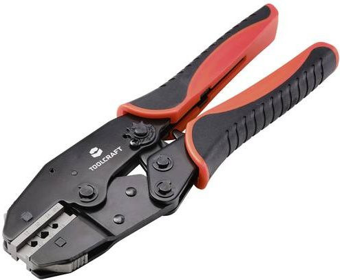 TOOLCRAFT Crimpzangen-Set TO-7827786 in Schwarz inklusive Crimpsortiment und Koffer, Länge: 280 mm - Bild 1