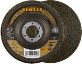 Rhodeus TOPline VKSS WS Vlieskompaktscheibe 4S-medium, Durchmesser: 115 mm, Bohrung: 22,23 mm, Farbe: Braun - Bild 1