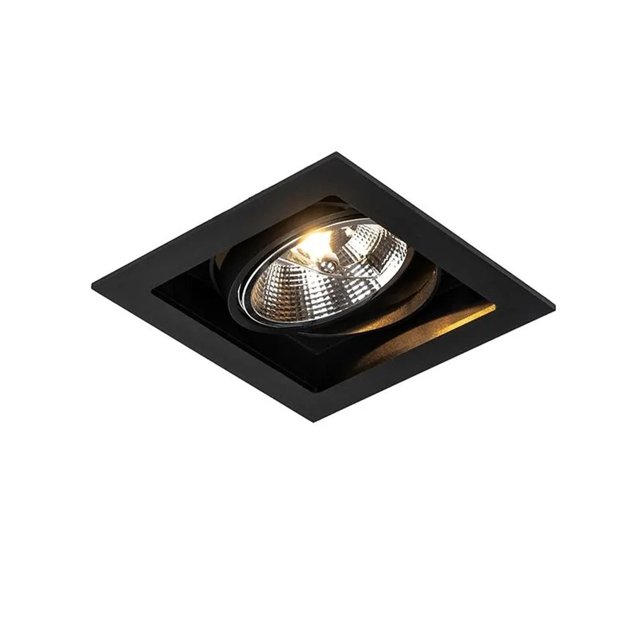 QAZQA Artemis 111 Moderner Einbau Spot Schwarz, Rund, Verstellbar und Dimmbar, Aluminium mit Glas, GU10 - Bild 2