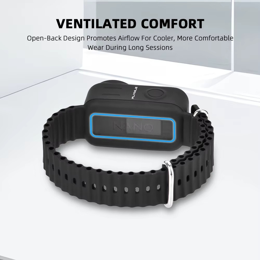 Flymile OSMO Nano-Kamera-Silikonarmband in Schwarz, verstellbares POV-Hängeseil für DJI OSMO Nano Zubehör - Bild 4