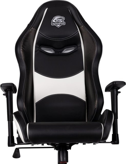 Gaming Stuhl ONE GAMING Chair SNOW V2 in Weiß mit Premium-Kunstleder und Memory Foam Kaltschaum - Bild 1