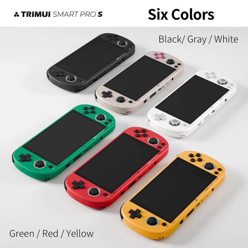 Trimui Smart Pro S TG5050 Handheld-Spielkonsole in Grau mit 4,96 Zoll IPS-Display und 5000mAh Akku - Bild 3