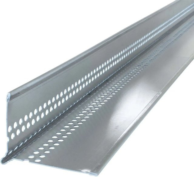 Daprona Kiesfangleiste mit Tropfkante aus Aluminium in Silber, B/H/T: 250 x 8 cm x 9 cm - Bild 1