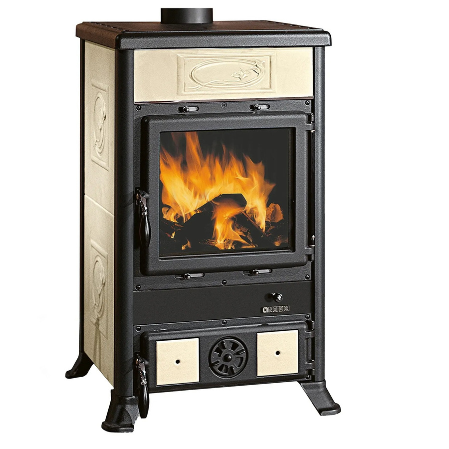 La Nordica Rosella R1 BII Kaminofen aus Naturstein in Schwarz und Beige mit 8,7 kW Leistung - Bild 2