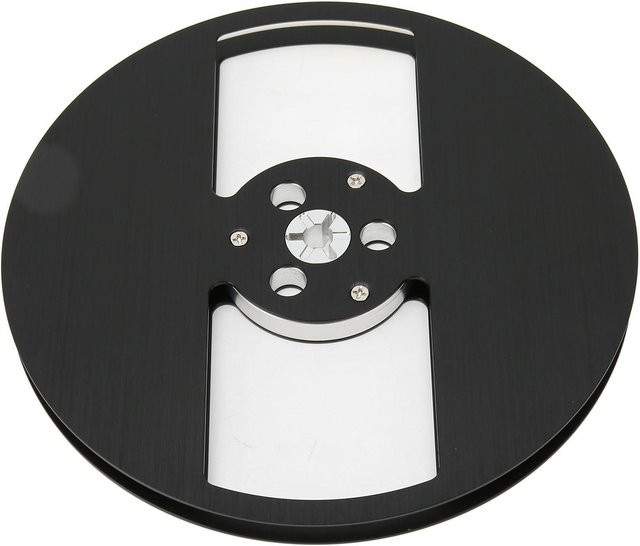 KaiSai Bandaufwickelspule aus Aluminiumlegierung für TEAC, 1/4/7 Zoll, 2 Lochöffnung, Schwarz - Bild 1