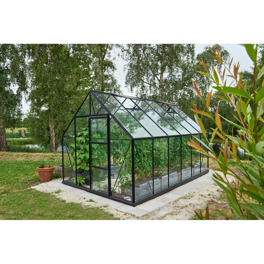 Halls Gewächshaus Universal 128 Schwarz B/H/L: 257 x 230 x 384 cm - Bild 2