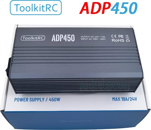 ToolkitRC ADP450 Netzteil 450W mit 24V 19A für DC-Ladegeräte M8D M9 M6D M7 M8P - Bild 1