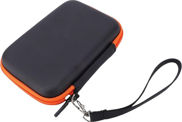 Fishine Harte Transporttasche in Schwarz passend für LaCie Rugged Mini Wasserdichte und stoßfeste Tasche für externe Festplatten mit Thunderbolt und USB-C Anschluss - Bild 1