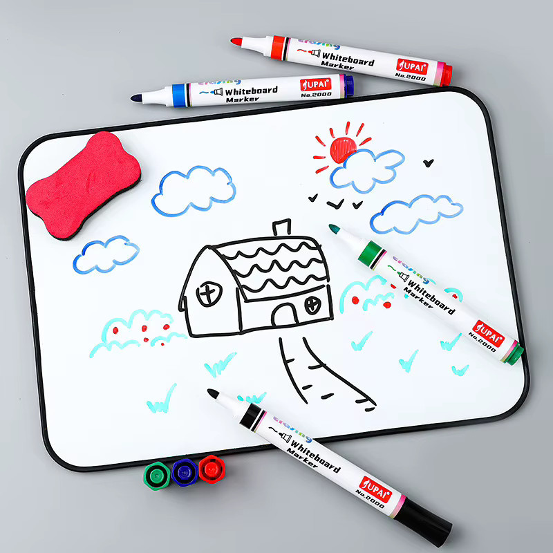 Genkky 4er Set Magnetische Whiteboard Marker in Mehrfarbig mit Bullet-Spitze für Büro, Schule und Kunst - Bild 3