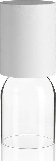 Luceplan Nui Mini LED-Akkuleuchte in Weiß mit Kristallglas und dimmbarer Lichtfunktion (2700K) - Bild 1