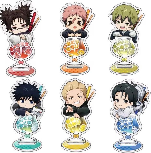 Bandai Jujutsu Kaisen Acryl-Ständer mit Getränke-Motiv, Spielzeug - Bild 1