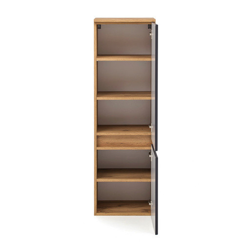 HELD MÖBEL Midischrank Lucca in Grau, Breite: 40 cm, Höhe: 130 cm, Tiefe: 35 cm - Bild 3