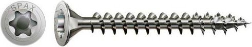 Spax Holzschraube T-STAR plus aus Edelstahl A2 in Silber, Durchmesser: 4 mm, Länge: 25 mm, 200 Stück - Bild 1