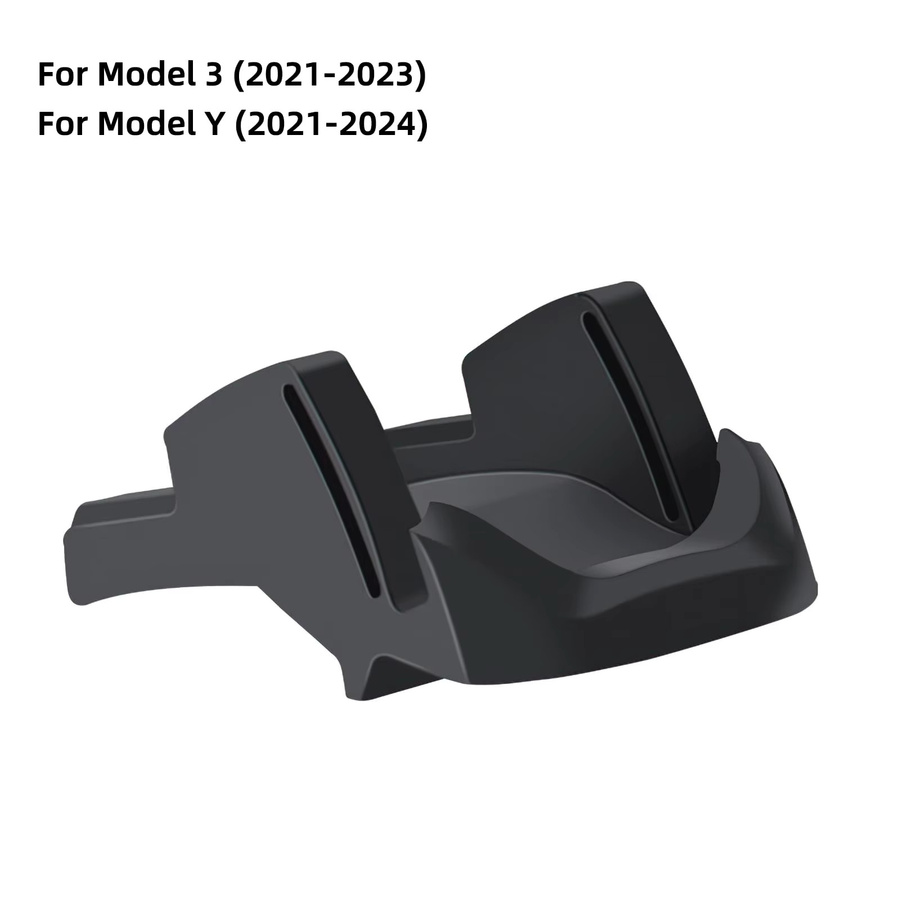 Tesla Modell 3 Highland 2017–2025 Autotelefonhalter aus flüssigem Silikonkautschuk für die Armaturenbrett-Entlüftung, Schwarz - Bild 2
