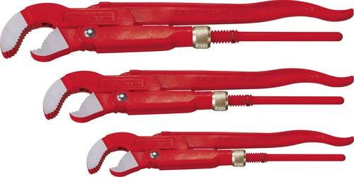 Rothenberger Eckrohrzangenset Profi-Set 3-teilig in Rot für Rohre 1 bis 2 Zoll - Bild 1