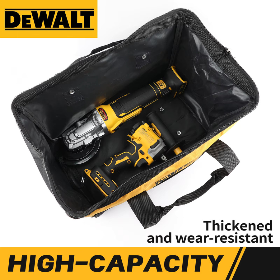 DeWalt Werkzeugtasche ST37 aus Canvas in Gelb für Handbohrmaschinen und Schlagschrauber, B/T/H: 37,0 x 28,0 x 22,0 cm - Bild 3