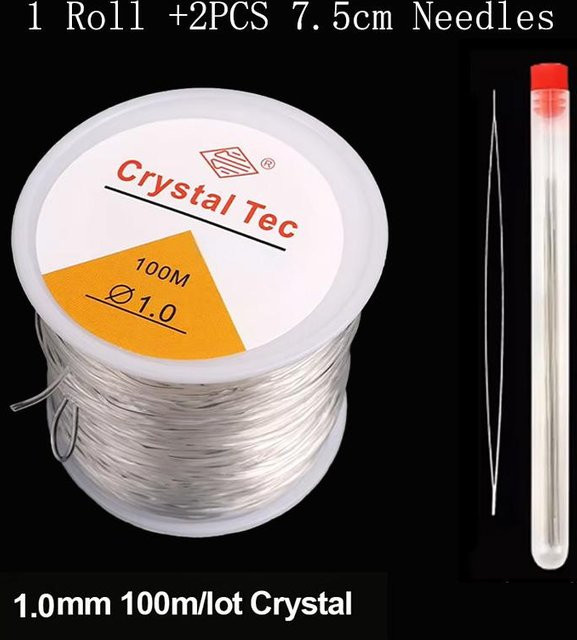 Elastische Schnur, transparent, 0,5-1,0 mm - Bild 1