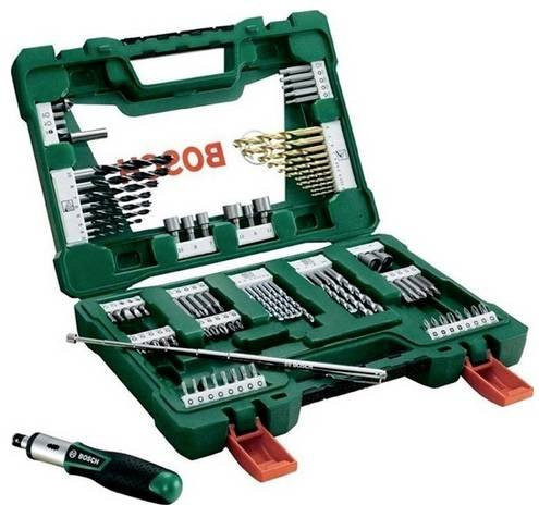 Bosch V-Line TIN Bohrer- und Bit-Set, 91-teilig, HSS, grün - Bild 1