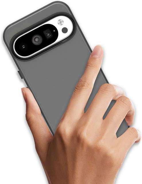 Stoßfeste Handyhülle mit mattem Finish für Google Pixel 10, 9, 8, Pro, XL, 9A, 8A in Transparent, Blau und Grau - Bild 1