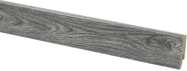 Sockelleiste aus MDF in Grau mit Click-System, B/H/T: 240 x 0,58 x 0,18 cm - Bild 1