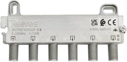 Televes SAV511FZ SAT-Verteiler in Silber - Bild 1
