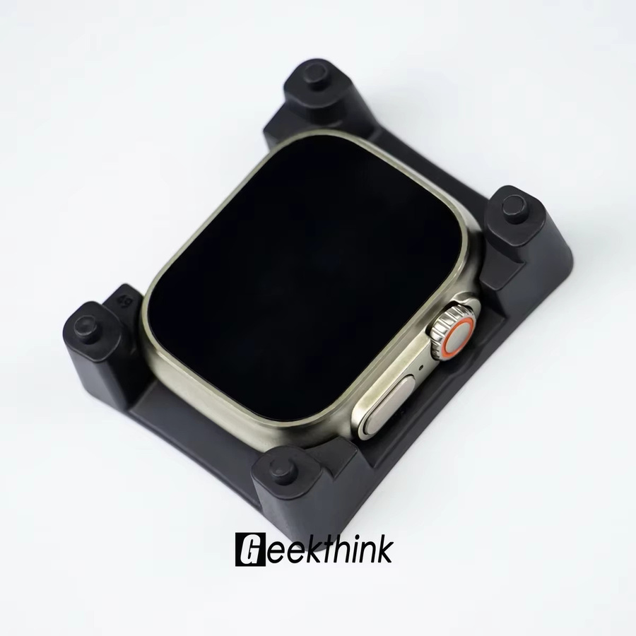 CAOWTAN Displayschutz Silikon, transparent, Apple Series 10 46 mm 42 mm / Watch Ultra 49 mm / 9 8 7 6 5 4 3 SE 45 mm 41 mm 44 mm 40 mm - Bild 4