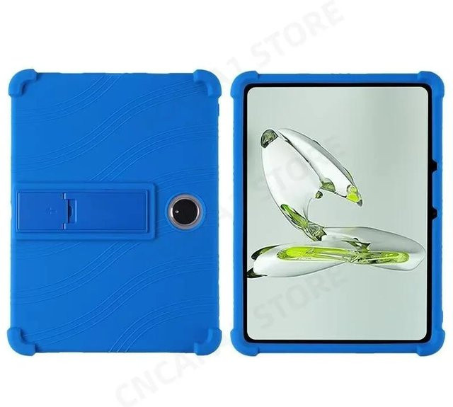 OnePlus Pad 2 Pro Hülle 12,1 Zoll Weiche Silikonhülle mit Ständer in Blau - Bild 1