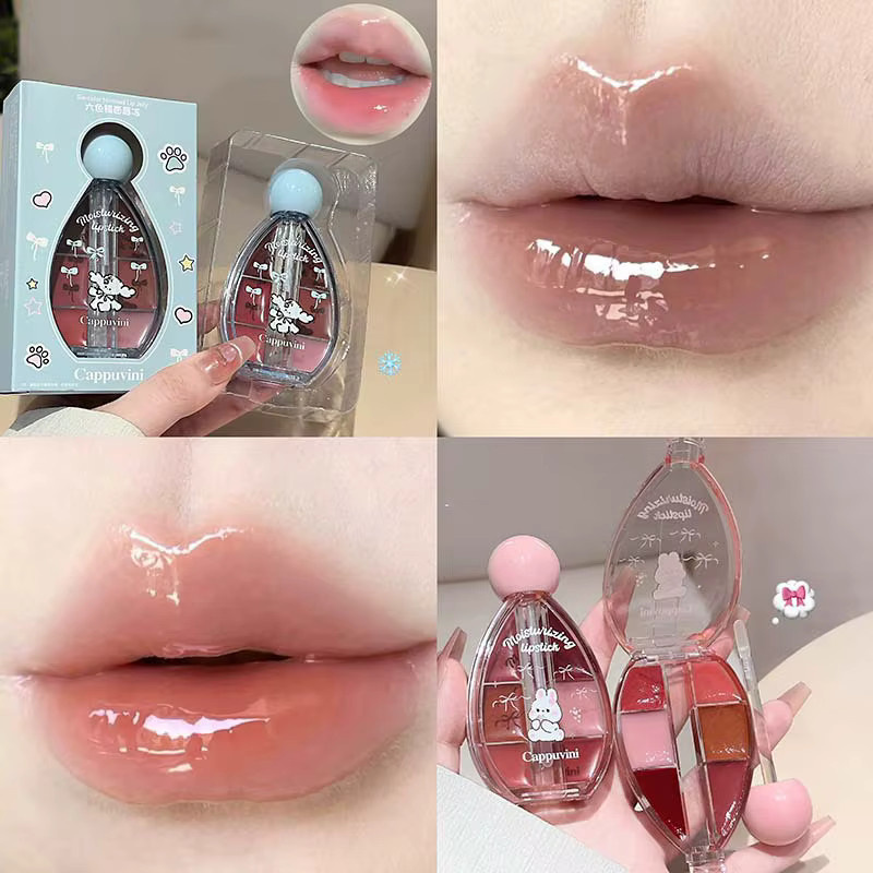 Cappuvini Six Colors Water Light Lip Gloss, Unisex - Bild 3
