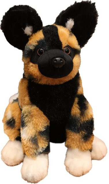 Yiran toy Hyänidae Hund Plüschtier, Schwarz Gepunktet Braun, ab 14 Jahre - Bild 1