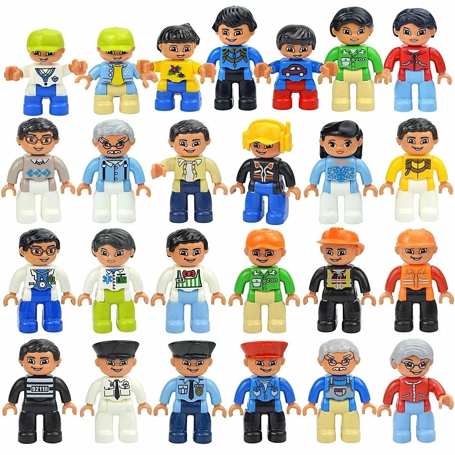 Yiran toy Familienfiguren Baustein, Prinzessin, Piraten, Polizei, ab 3 Jahren - Bild 1