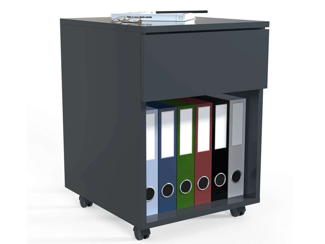 VCM Rollcontainer Dalosa mit 1 Schublade und Fach, Anthrazit/Grau, B: 39 cm, T: 45 cm, H: 55 cm - Bild 3