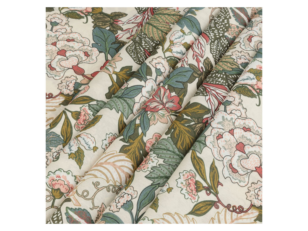 LIVARNO HOME Bettwäsche CVC Renforcé mit Blumenmuster in Multicolour, Bettbezug 155 x 220 cm und Kissenbezug 80 x 80 cm - Bild 3
