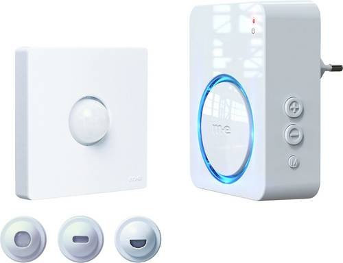 M-e modern-electronics 41492 Steckdose mit Bewegungsmelder 120 Grad in Weiß IP54 - Bild 1