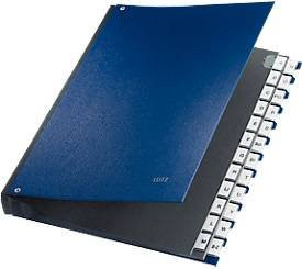 Leitz Pultordner für DIN A4 in Blau aus Papier mit 26 Fächern - Bild 1