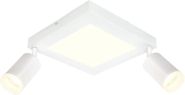 NETTLIFE Deckenstrahler aus Metall in Weiß, modern und verstellbar mit GU10 Fassung - Bild 1