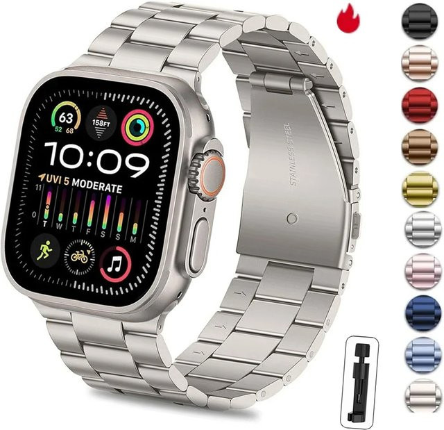 NEY Uhrenarmband Edelstahl, Silber, Unisex - Bild 1