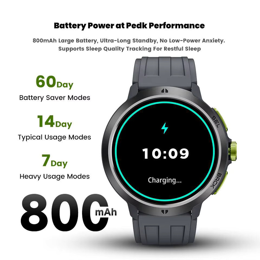 LEADOYS C33 Herren-Sport-Armbanduhr in Schwarz mit Musikfunktion und wasserfester Technologie für Schwimmen und Laufen - Bild 5