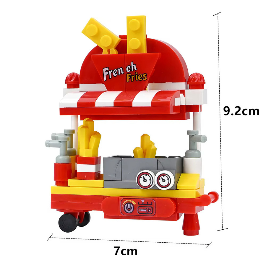 leduo Mini Fast-Food-Truck Modell, Baustein-Set, Bunt / Mehrfarbig - Bild 3