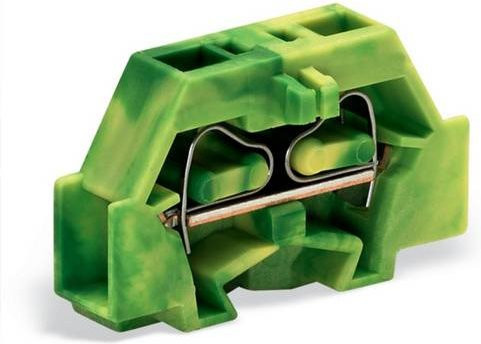 WAGO 261-307 Einzelklemme 6mm Zugfeder in Grün und Gelb, 200 Stück - Bild 1