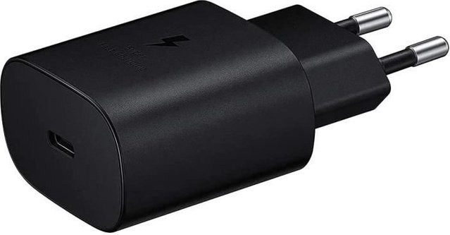 Samsung 25W USB-C Schnellladegerät Netzteil in Schwarz - Bild 1