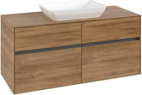 V&B Waschtischunterschrank Collaro in Kansas Oak mit mittigem Waschtisch, B/T/H: 120 x 54,8 x 50 cm - Bild 1