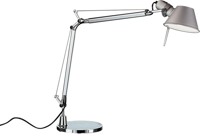 Artemide Tolomeo Mini Tavolo Tischleuchte aus Aluminium in Silber, verstellbares Design für Home Office und Schreibtisch - Bild 1