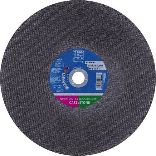 PFERD Trennscheibe SG CAST+STONE EHT 350 für Gusseisen, Stein und Beton, Farbe: Grau, Durchmesser: 350 mm, Breite: 4,5 mm, Bohrung: 25,4 mm, 10 Stück - Bild 1